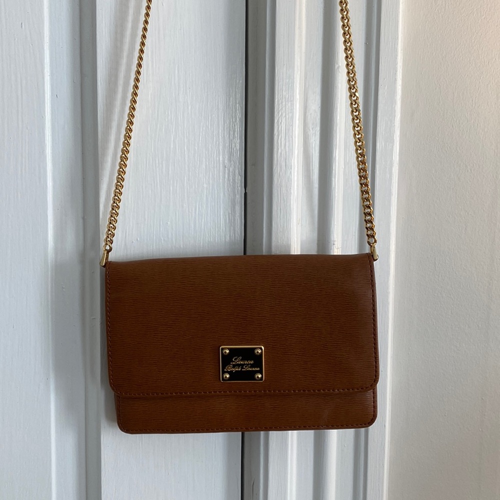 Brown and Gold Lauren Ralph Lauren Purse